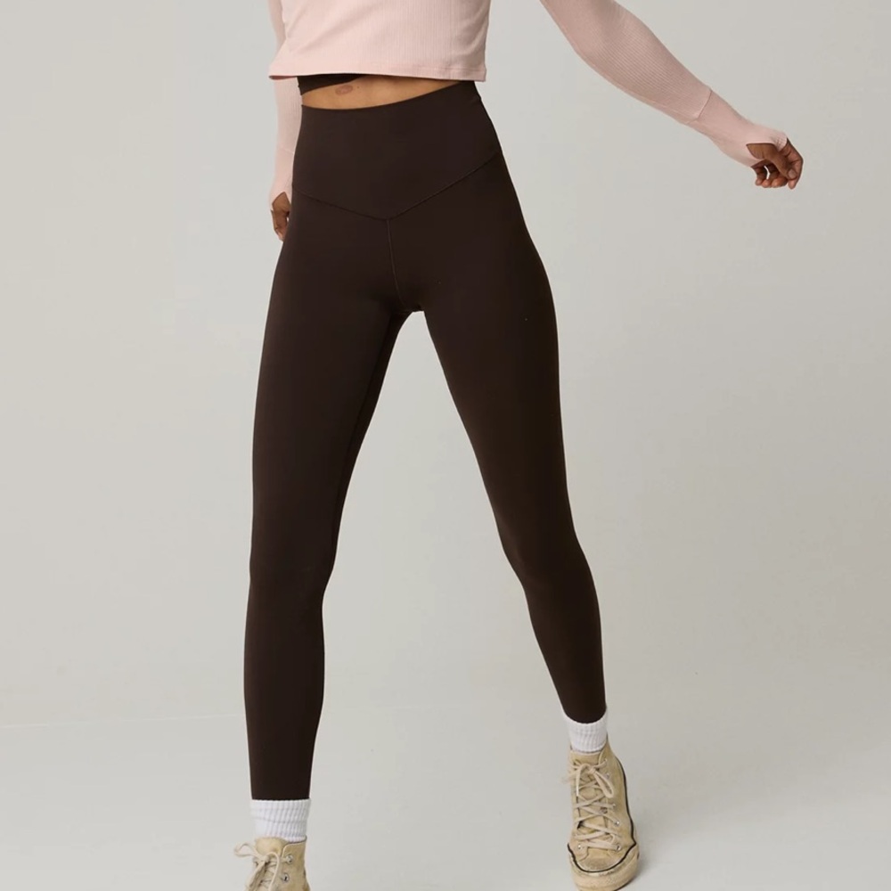 Aerie Offline Real Me Leggings in Brown